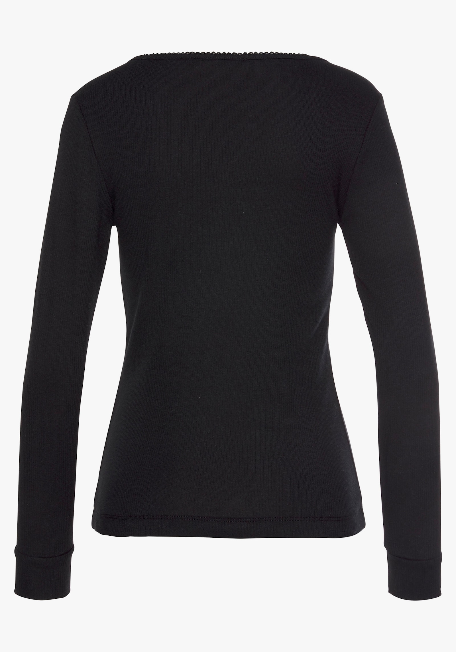 LASCANA Pyjamaoberteil - schwarz