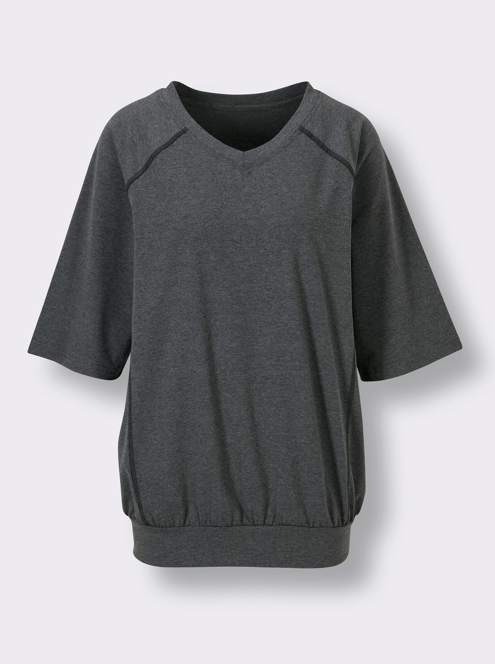 Catamaran Sports Functioneel shirt met raglanmouwen - antraciet gemêleerd