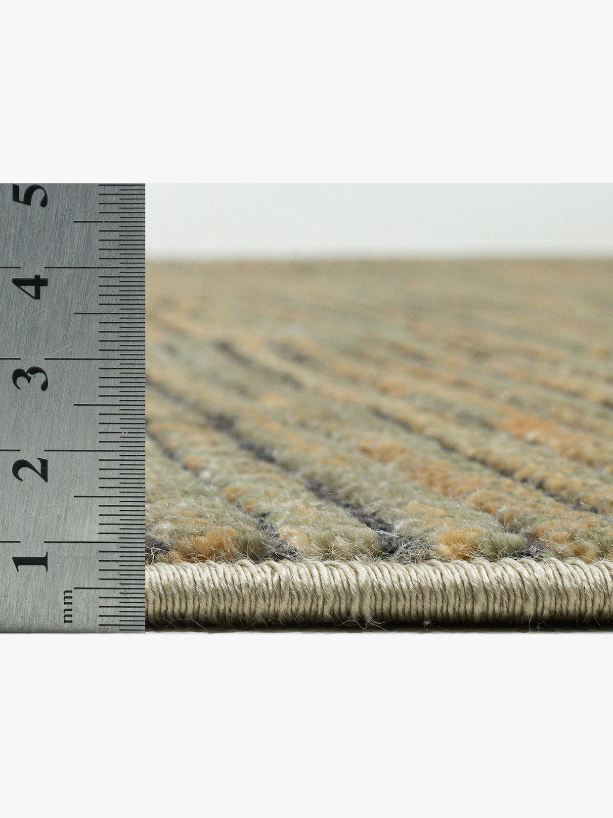 Theko Teppich - grün-meliert