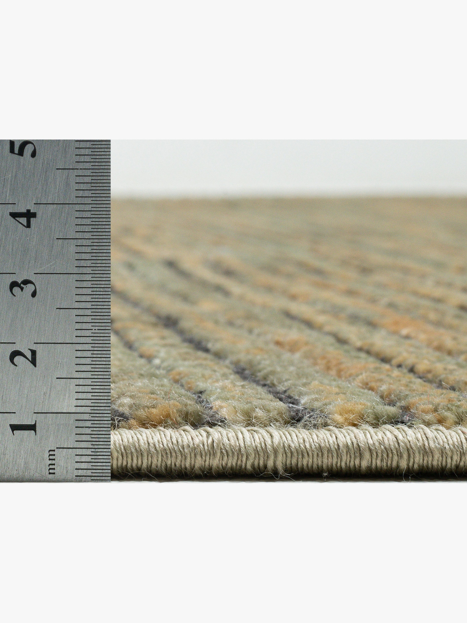 Theko Teppich - grün-meliert