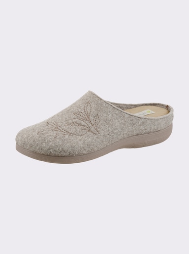 Waldläufer Pantoffel mit Polsterung - beige