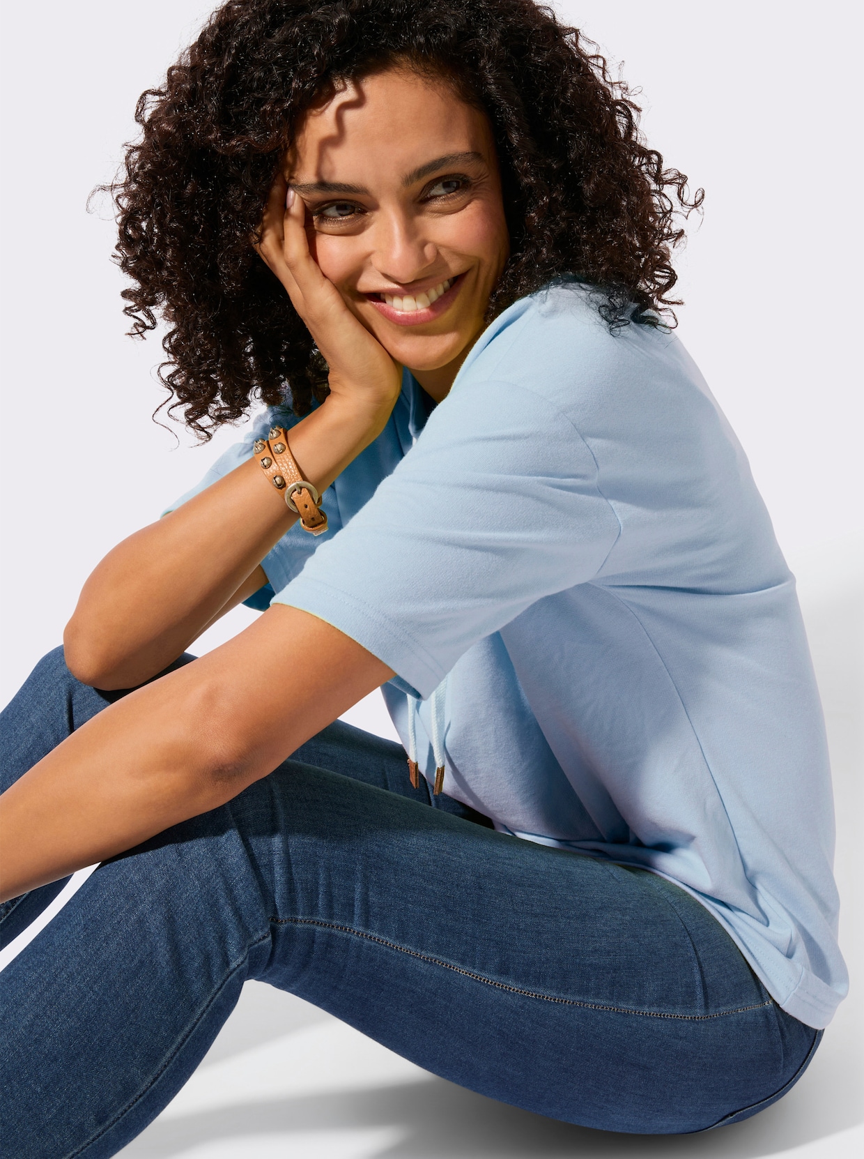 Sweatshirt - eisblau