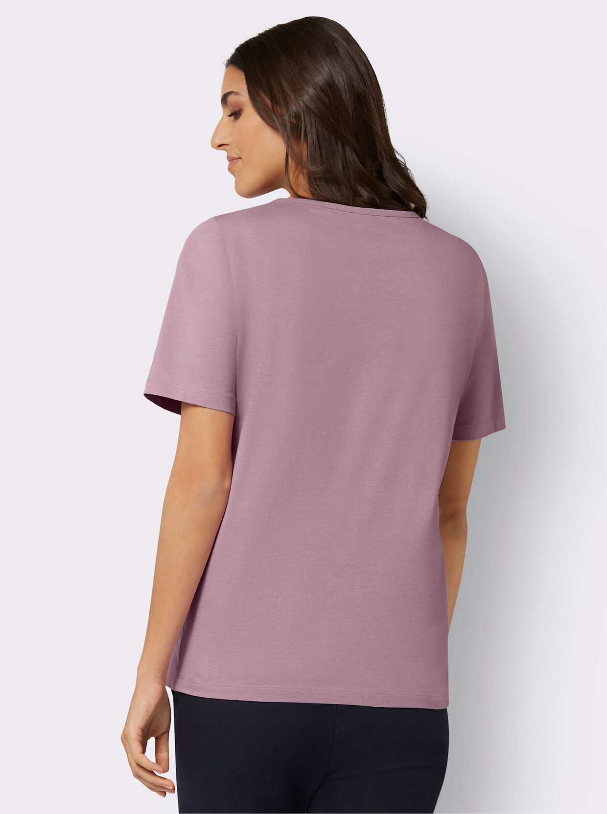 Shirt met korte mouwen - mauve