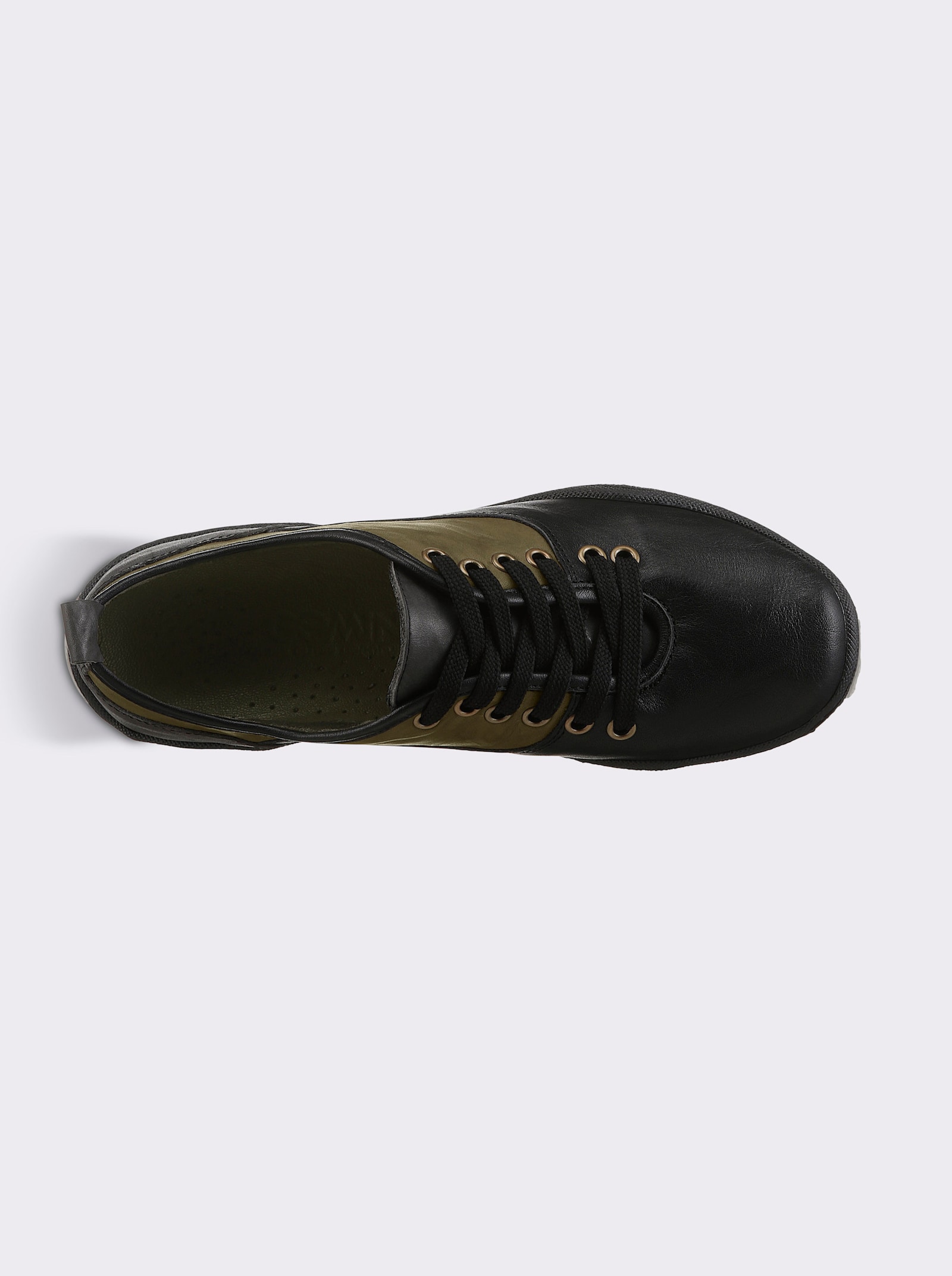 Gemini Schnürschuh mit flexibler Laufsohle - schwarz-khaki