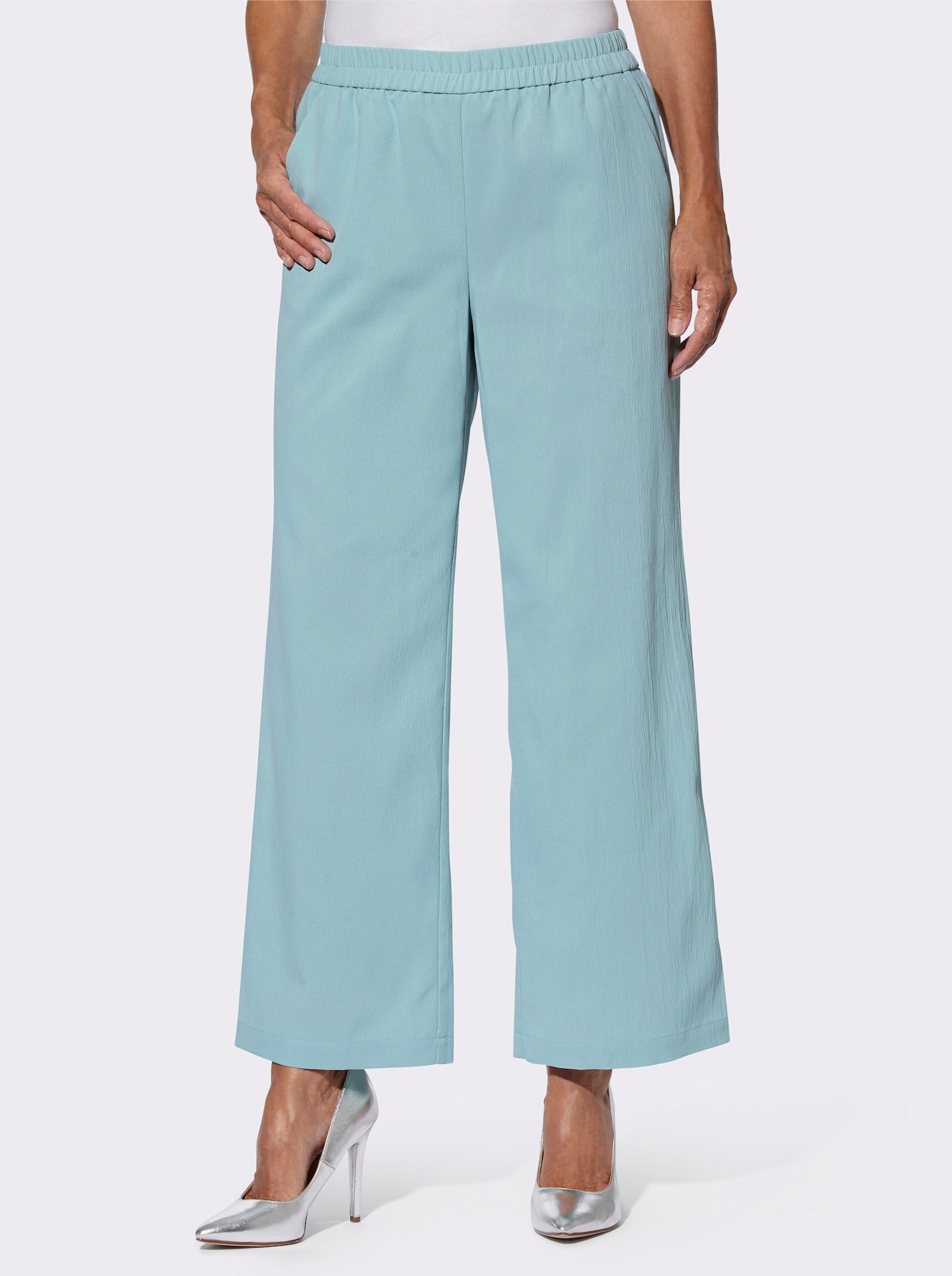 Anzughose in leicht strukturierter Qualität - kalkmint