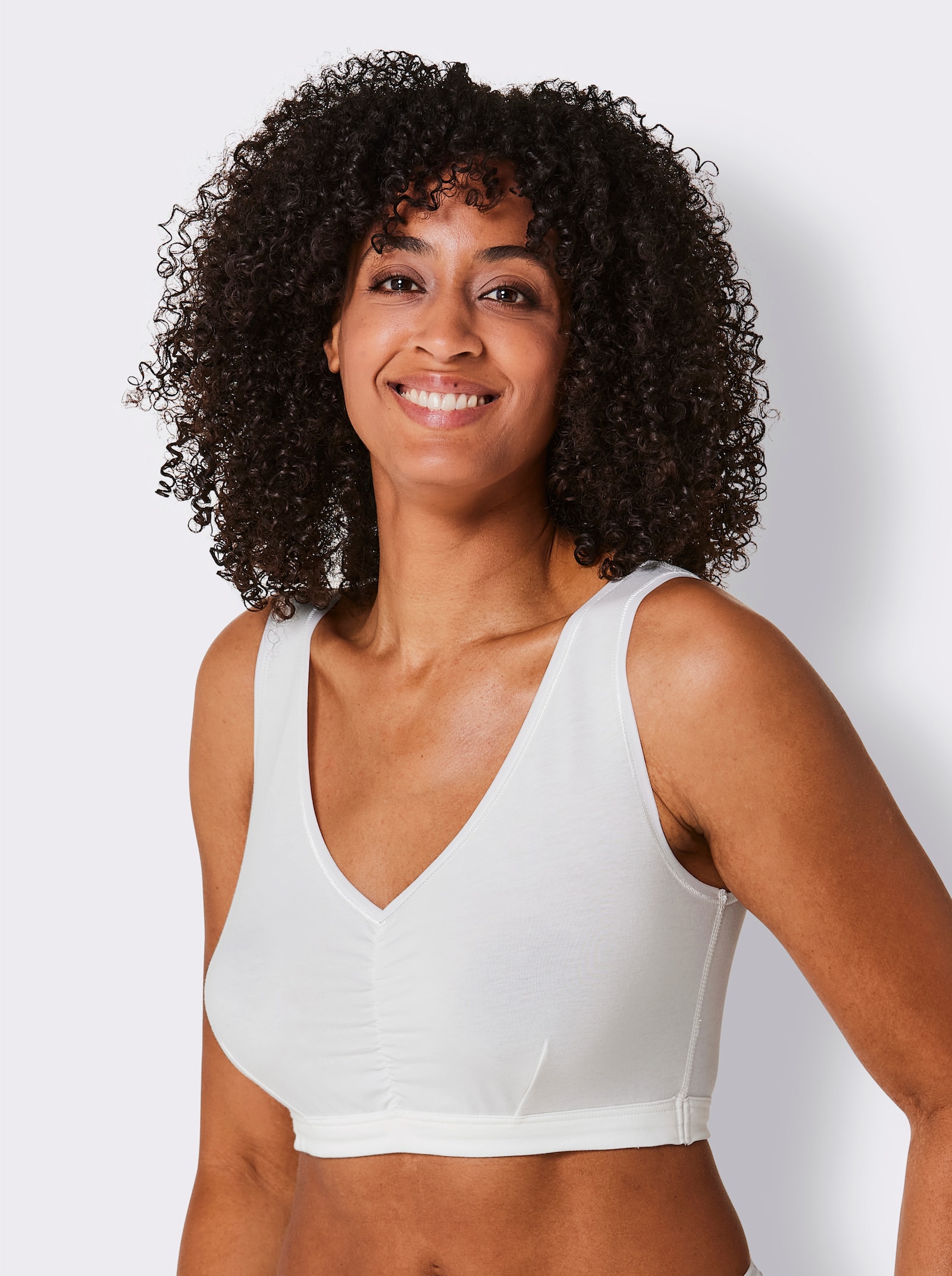 wäschepur Bustier mit doppeltem Softbund - camel + champagner