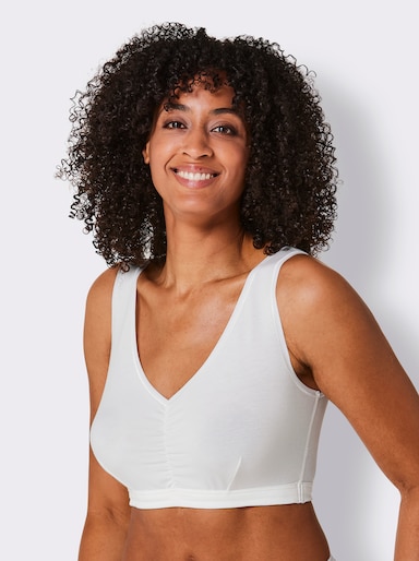 wäschepur Bustier mit doppeltem Softbund - camel + champagner