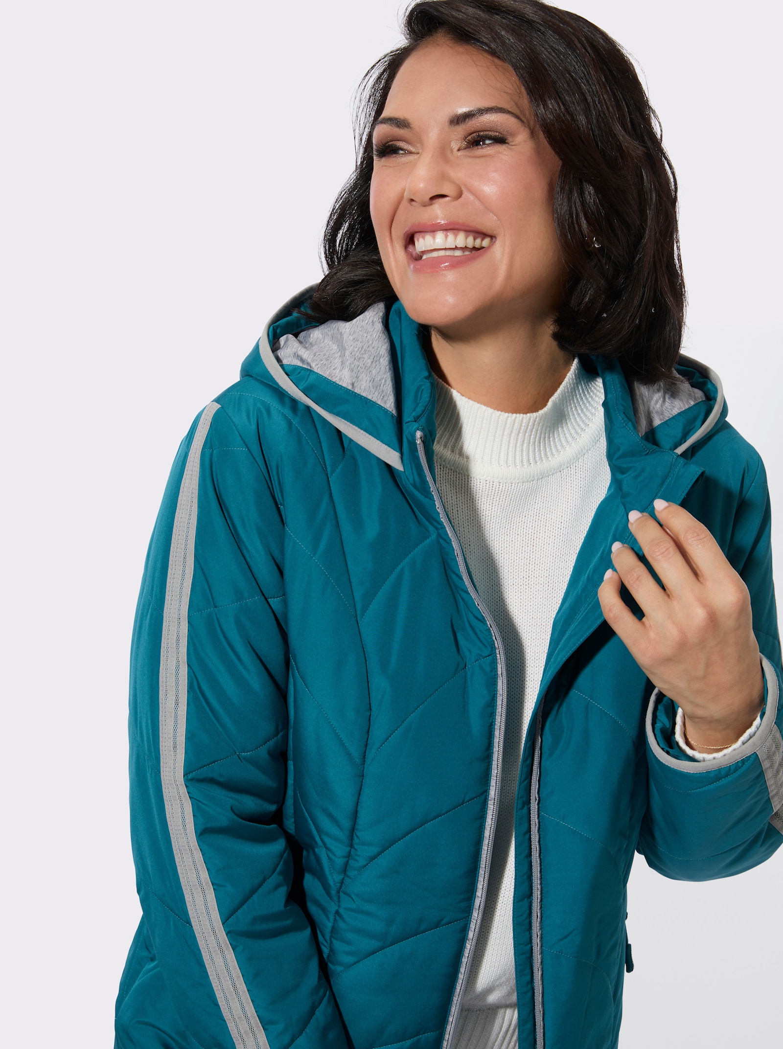 Steppjacke mit Innentasche - aquapetrol