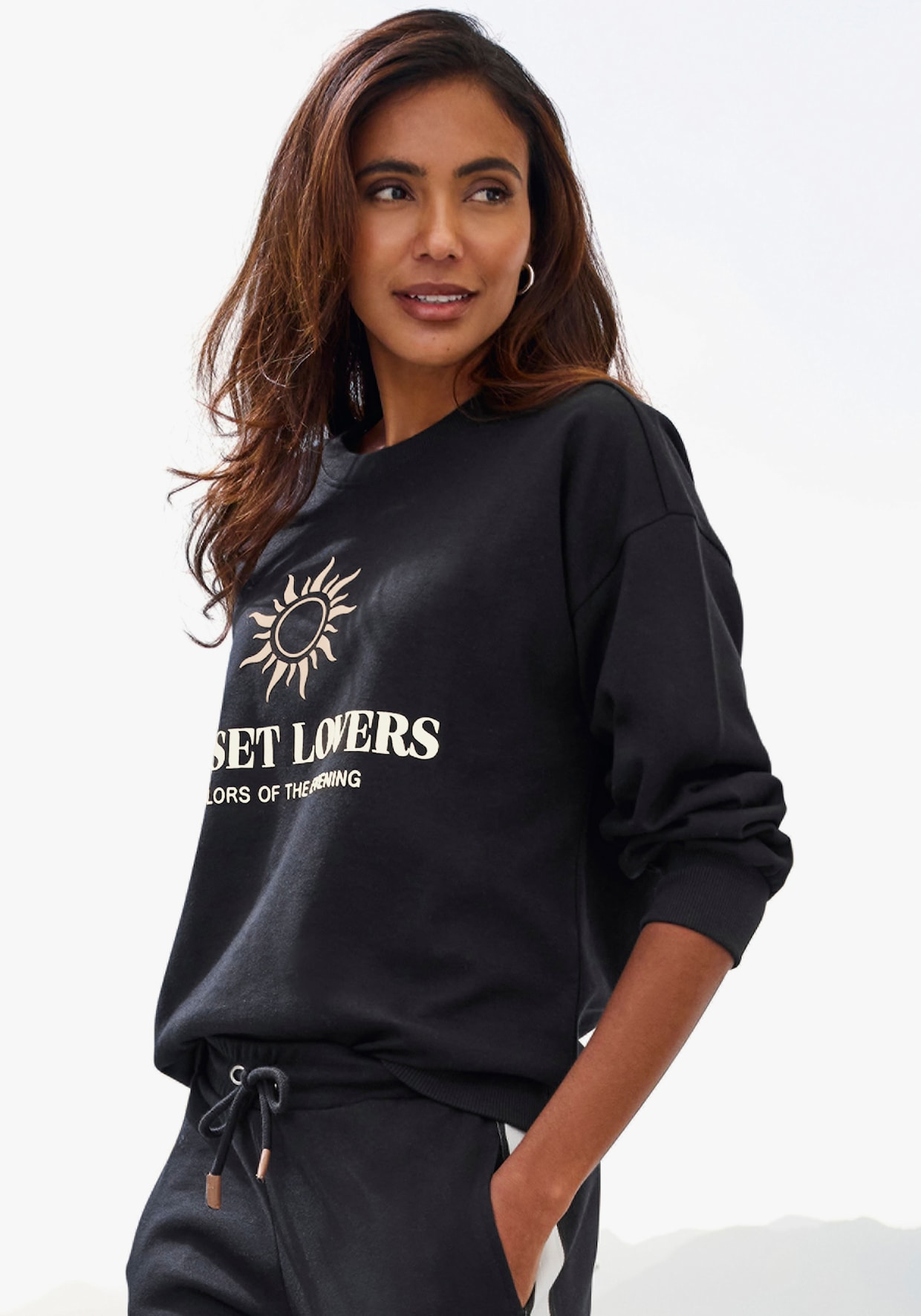 H.I.S Sweatshirt - schwarz