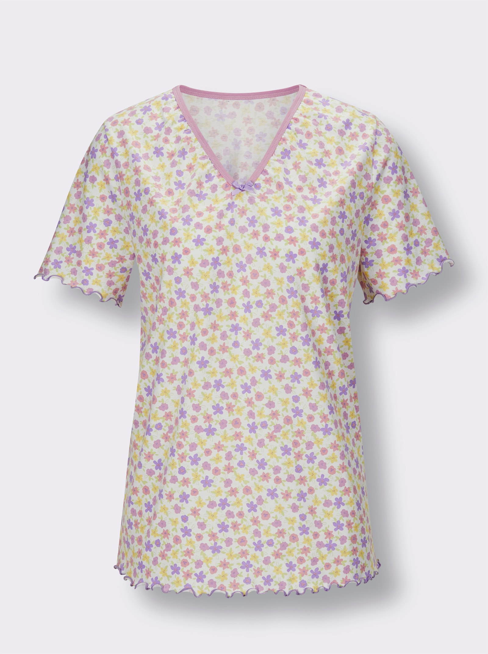 wäschepur Capri-Anzüge - weiss-orchidee-bedruckt + orchidee