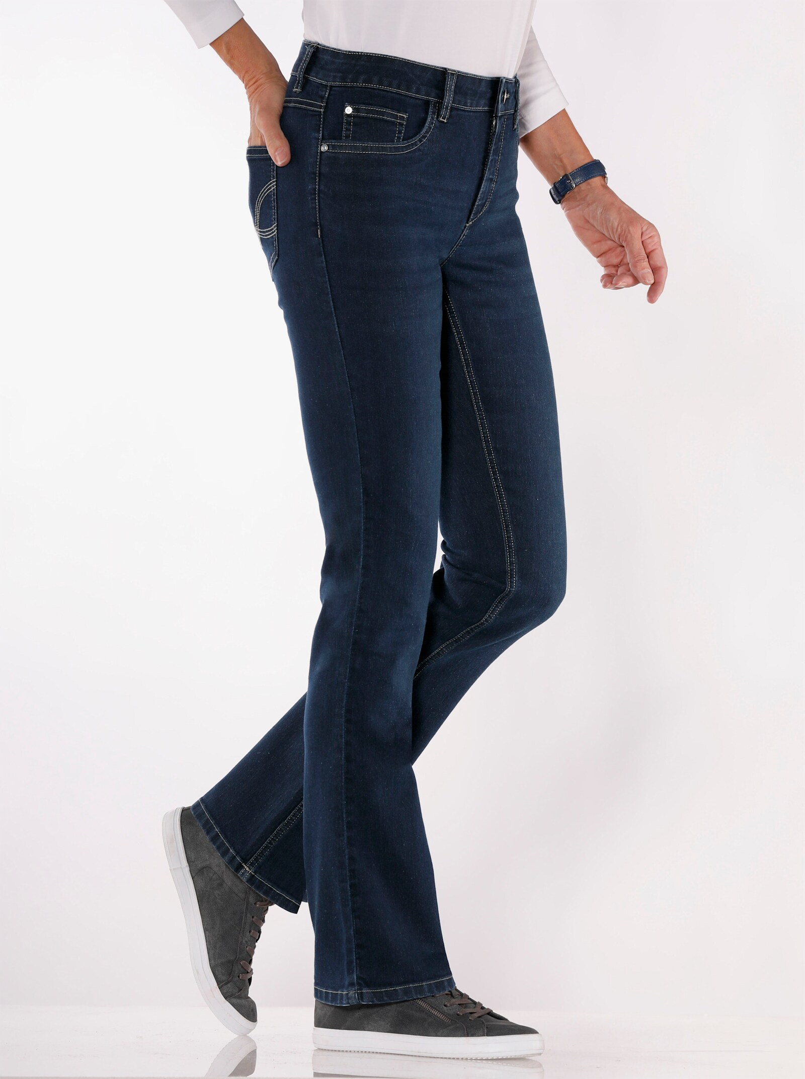 Jeans in formstabiler Stretch-Qualität - dark blue