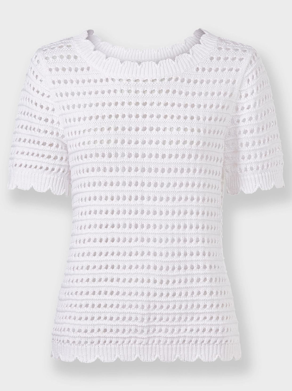 heine Pullover met korte mouwen - wit