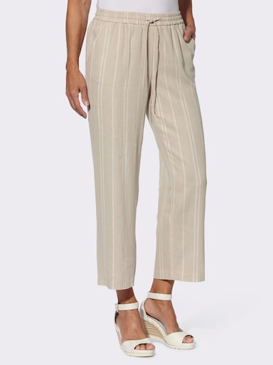Culotte mit Jacquard-Streifen - sand-gestreift