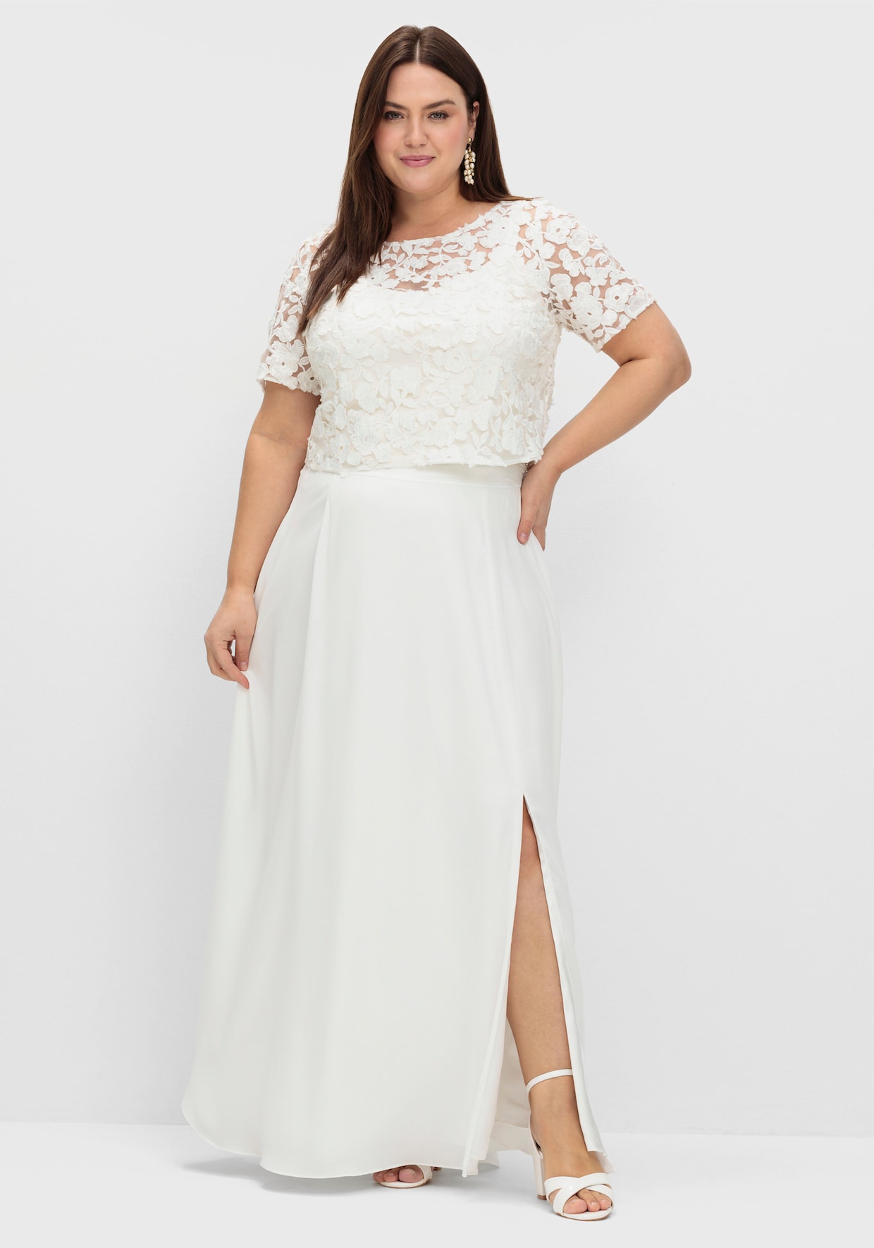 sheego Shirttuniek - offwhite
