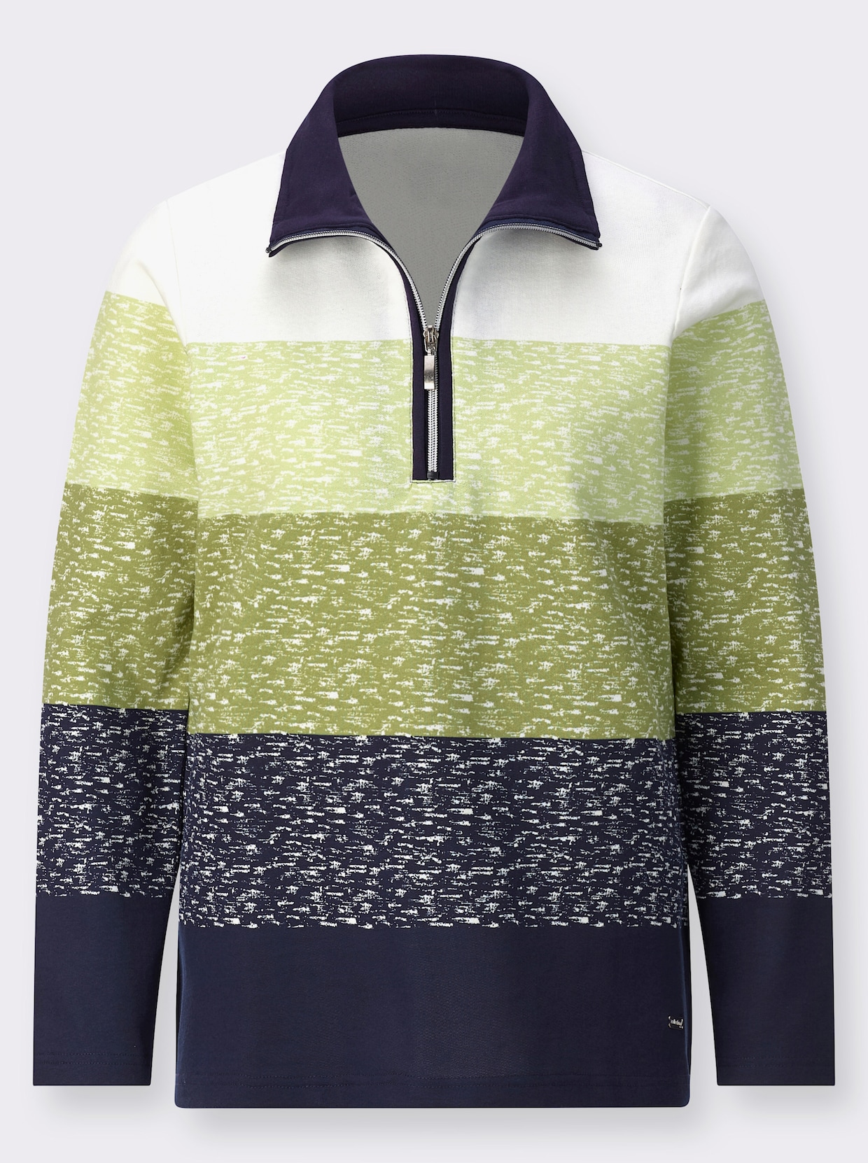 Sweatshirt - rietgroen/marine
