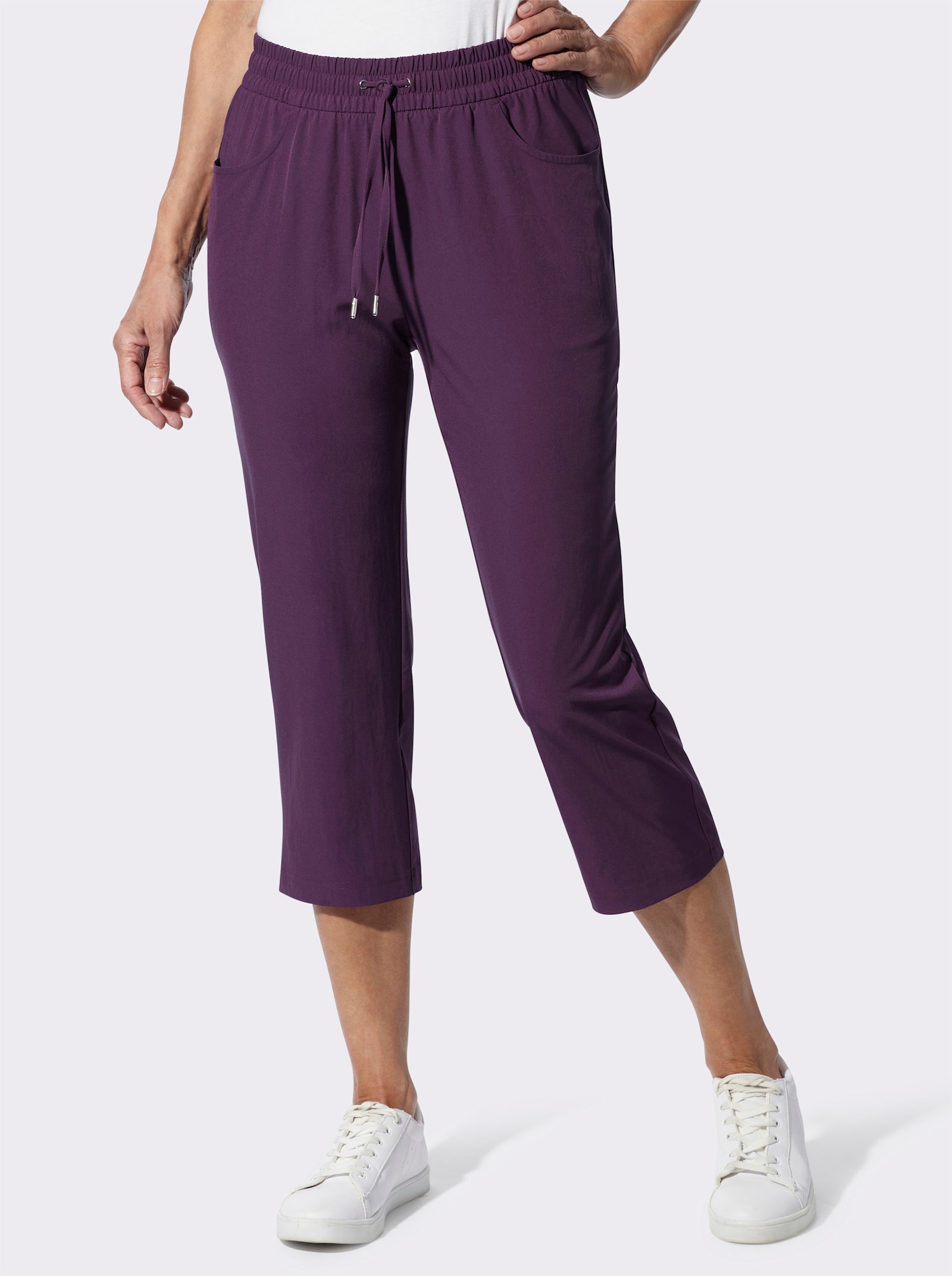 7/8-Hose atmungsaktiv und pflegeleicht - traube