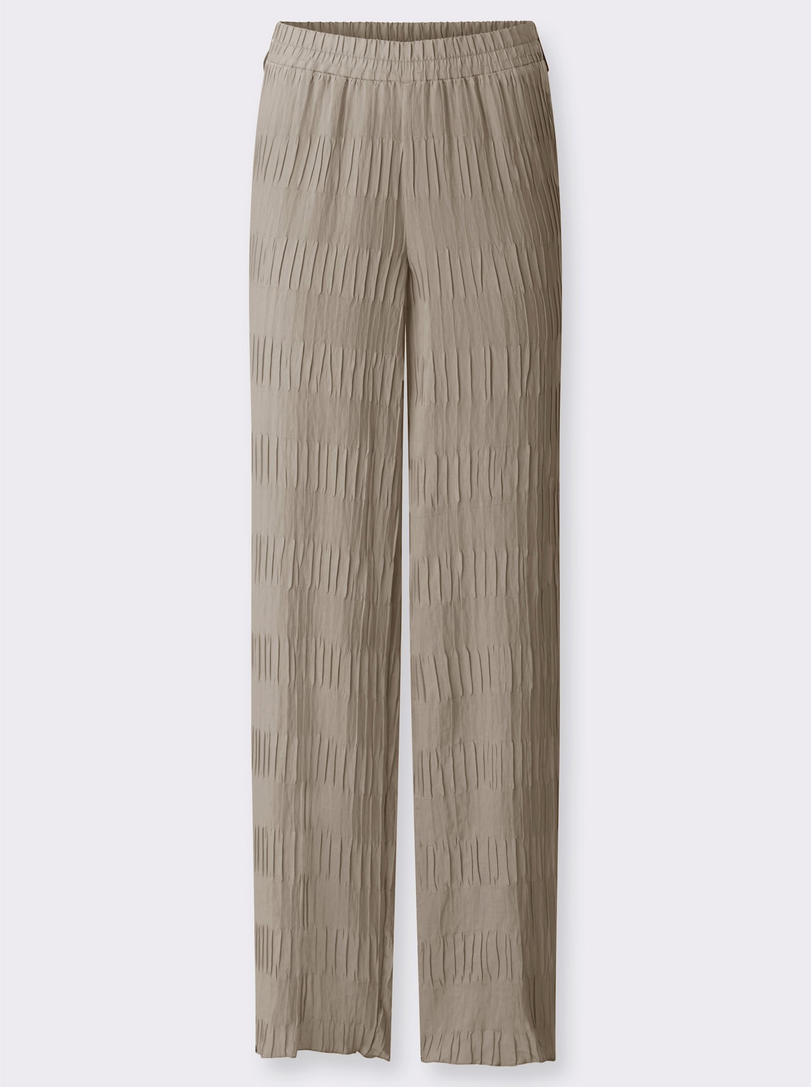 Schlupfhose mit weiten Beinen - sesam