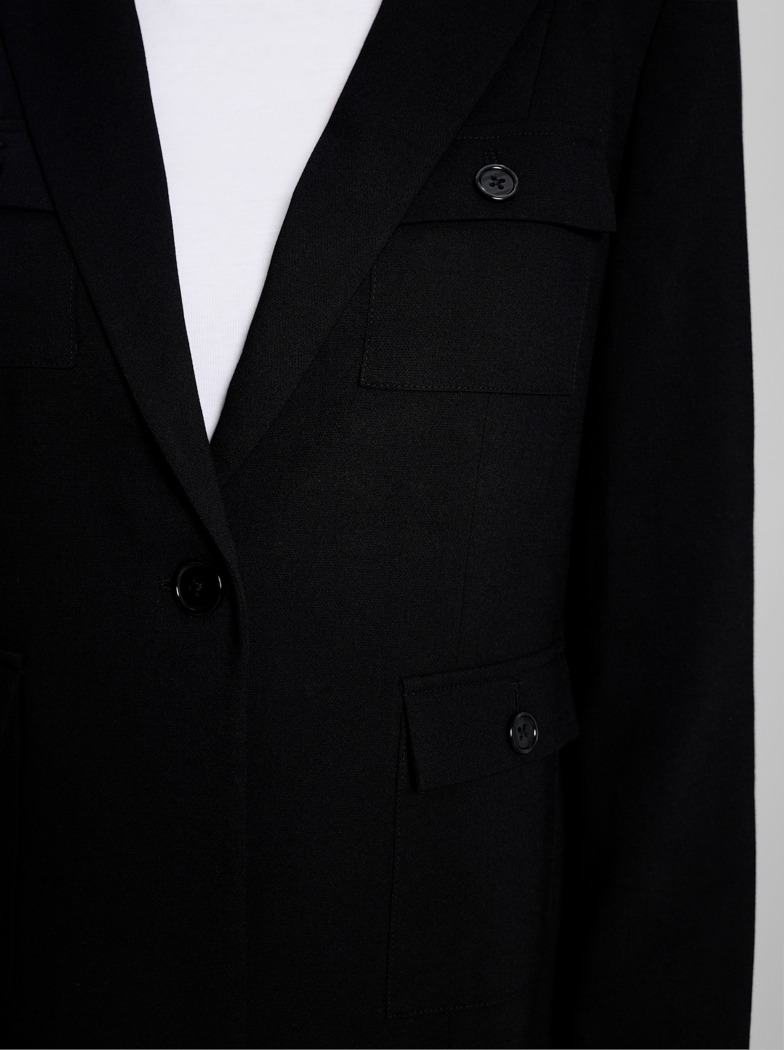 heine Blazer mit Reverskragen - schwarz