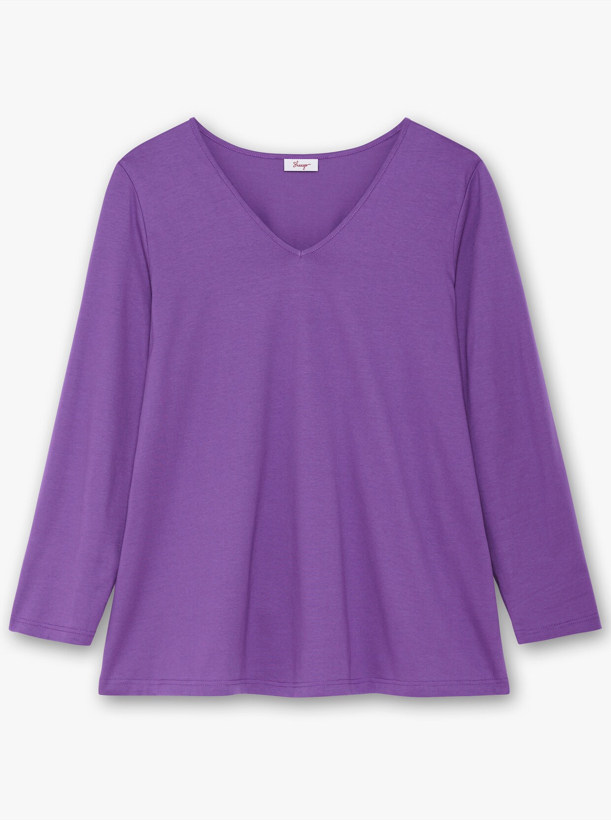 sheego Langarmshirt - lila