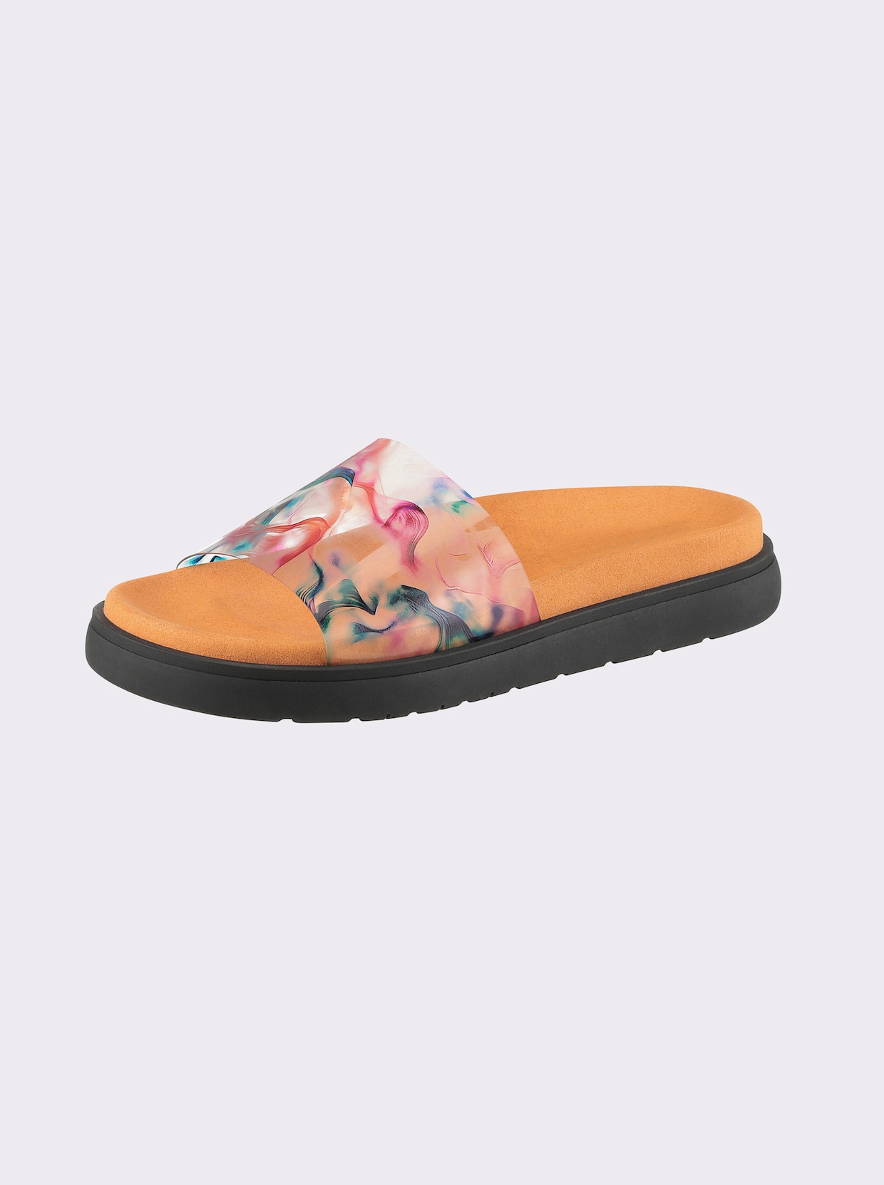 heine Pantolette - orange-bunt