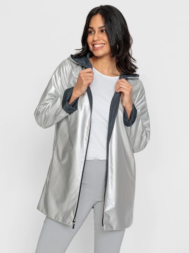 Wendejacke mit Kapuze - schwarz