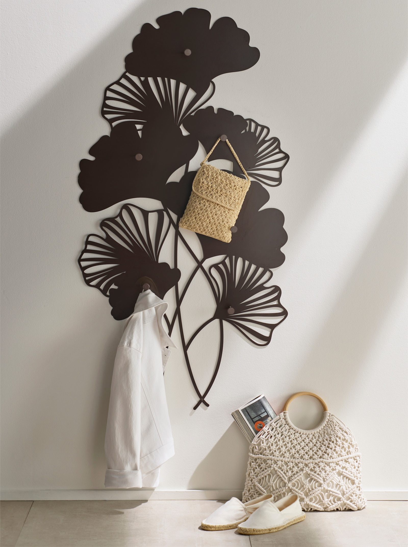 heine home Wandgarderobe - dunkelbraun