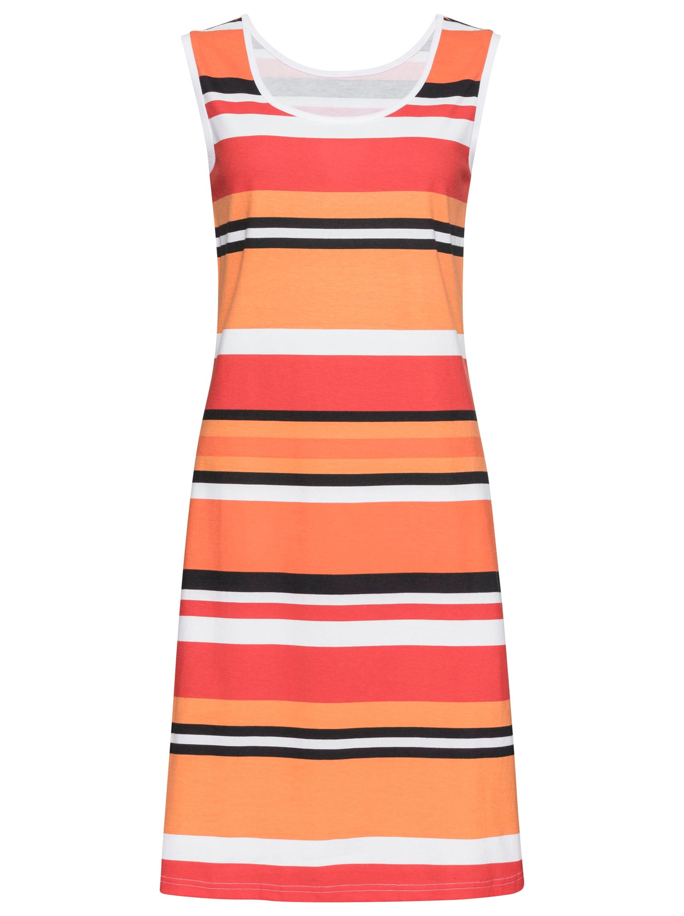 feel good Sommerkleid - orange-gestreift