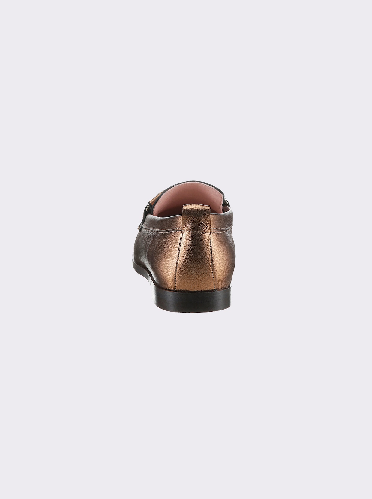 heine instapper - cognac/metallic