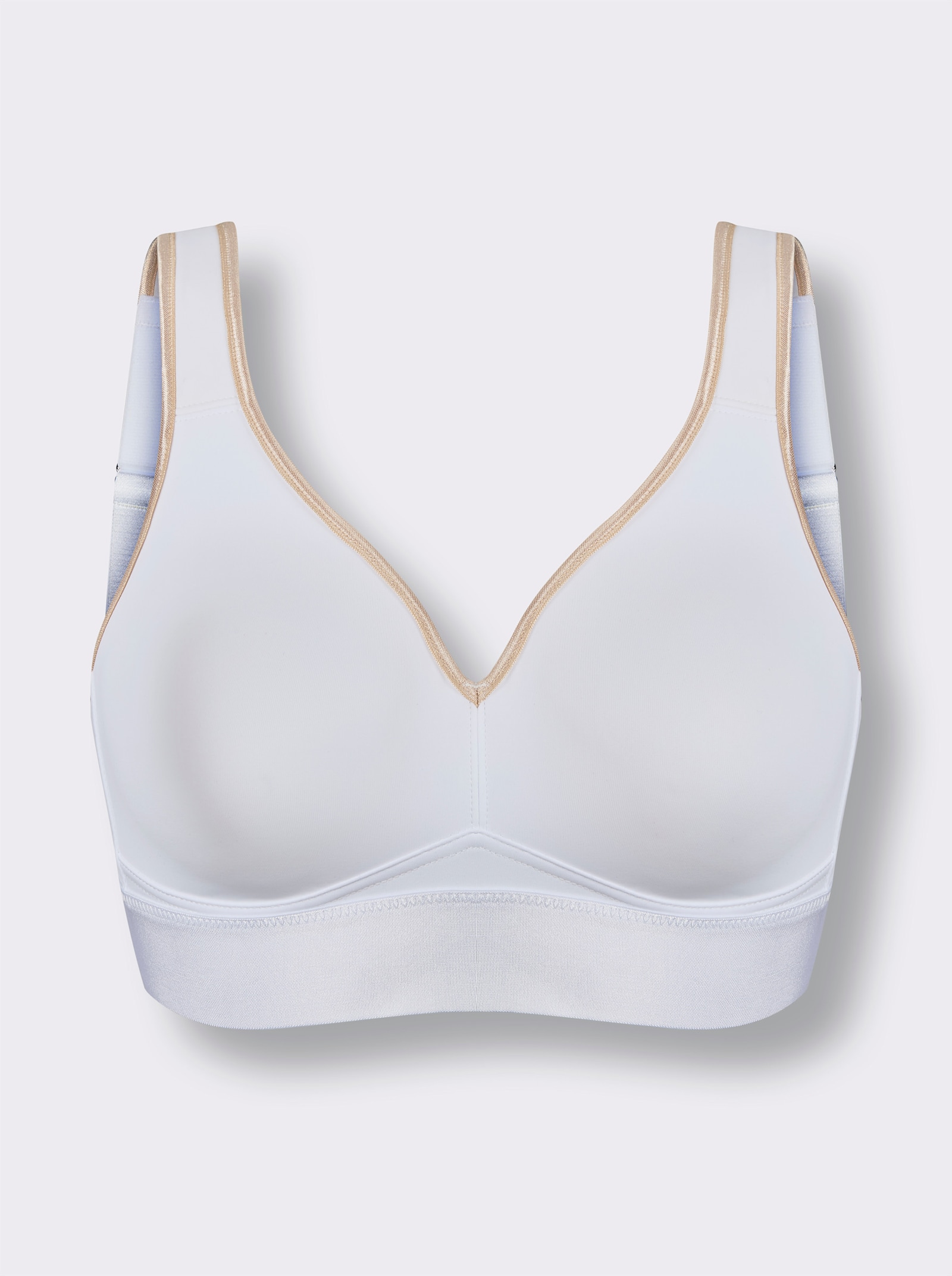 wäschepur Komfort-BH ohne Bügel - weiß-elfenbein