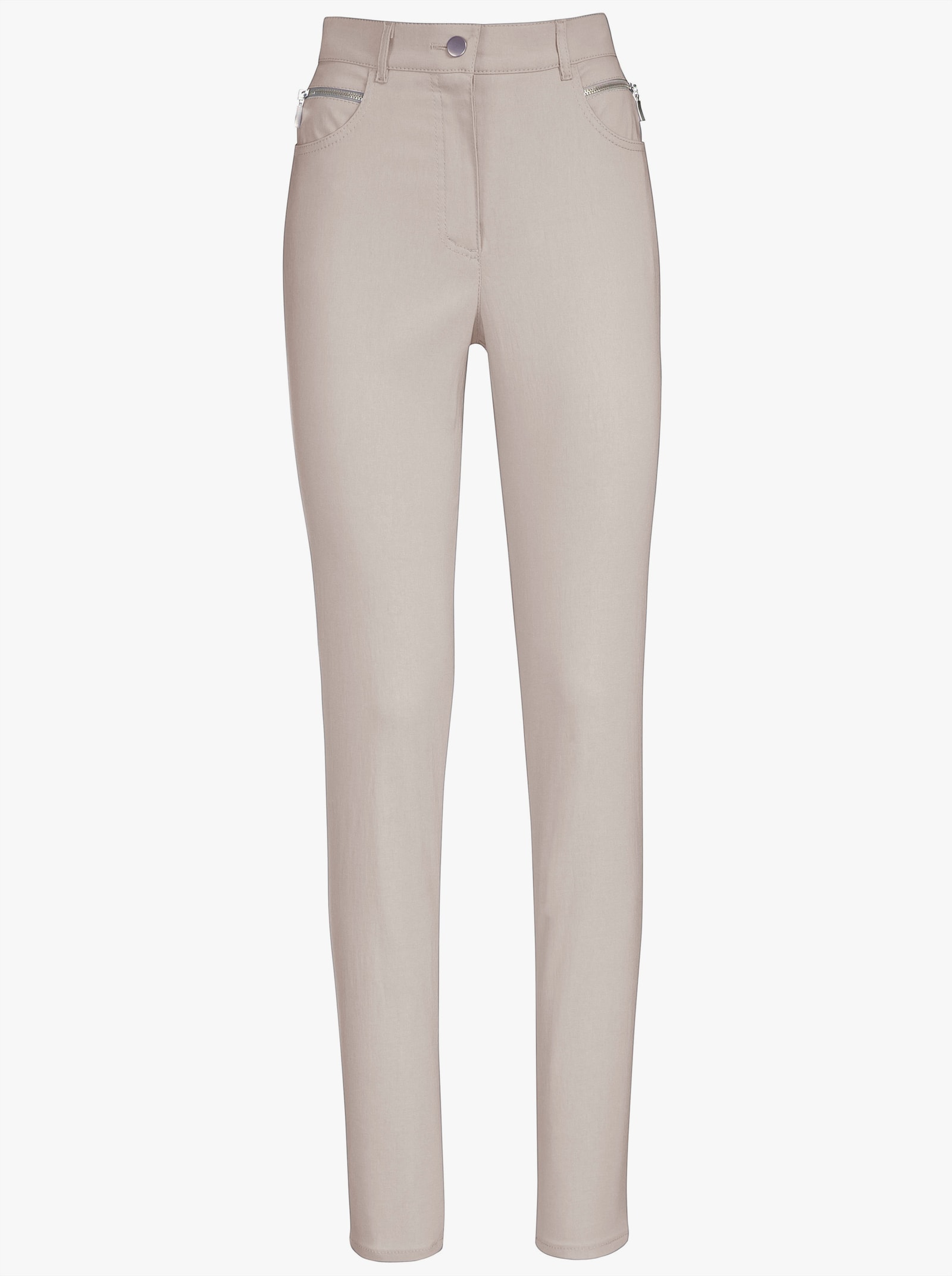 Stehmann Comfort line Stretch-Hose mit Zier-Taschen vorne - stein