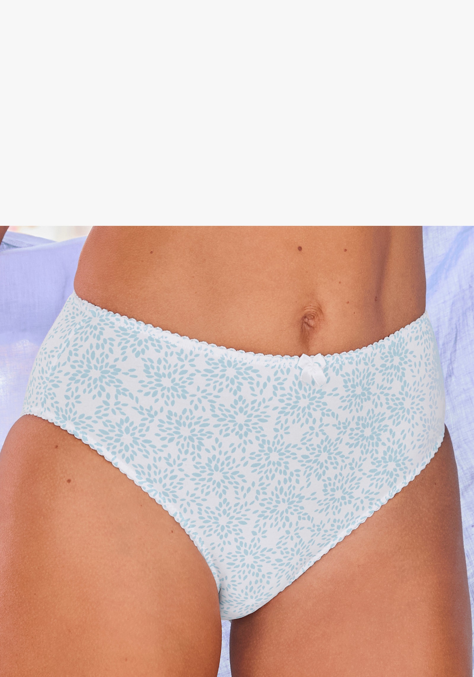 Nuance Slip - weiss-blau