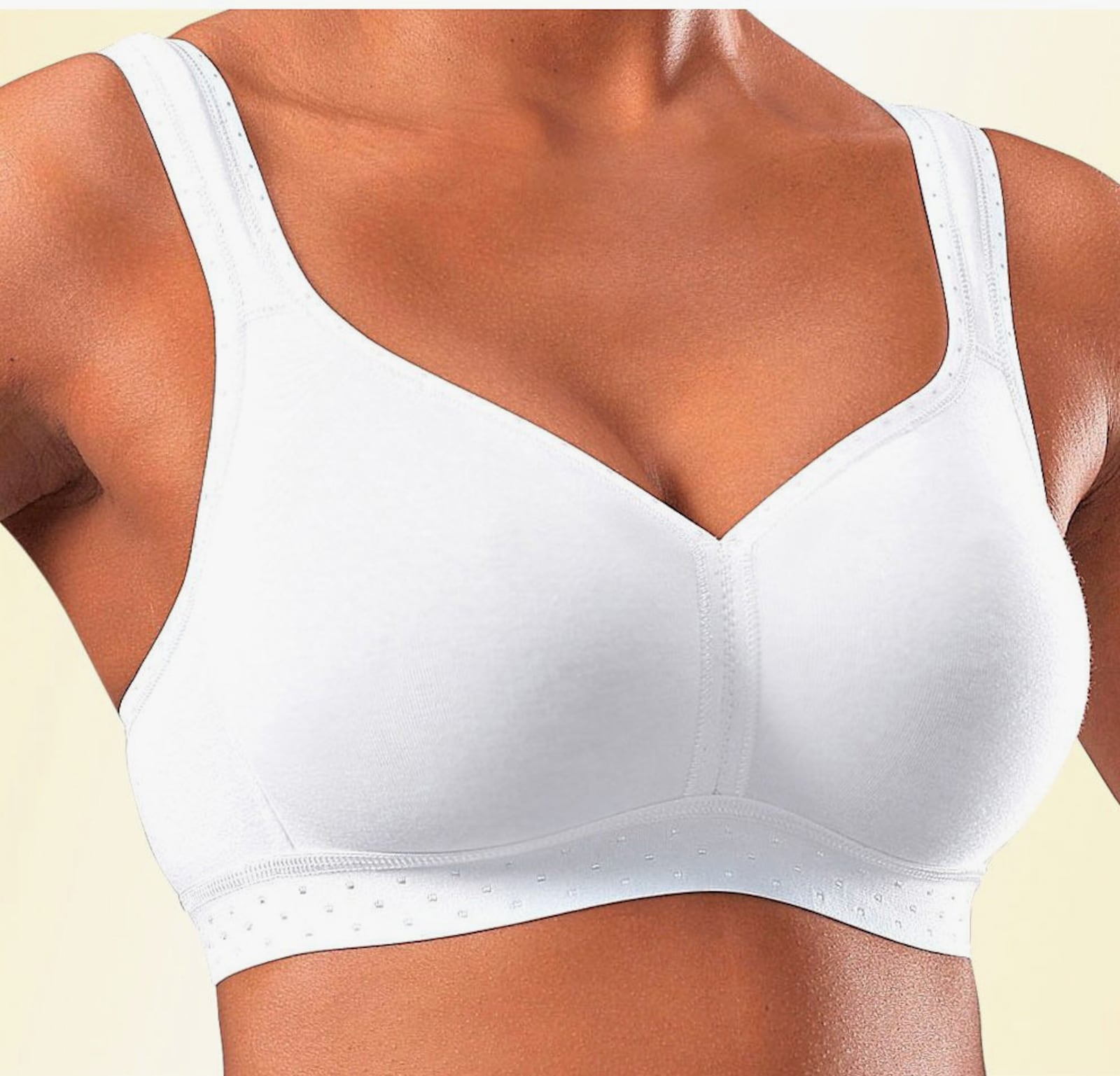 petite fleur Soft-BH - weiß+schwarz