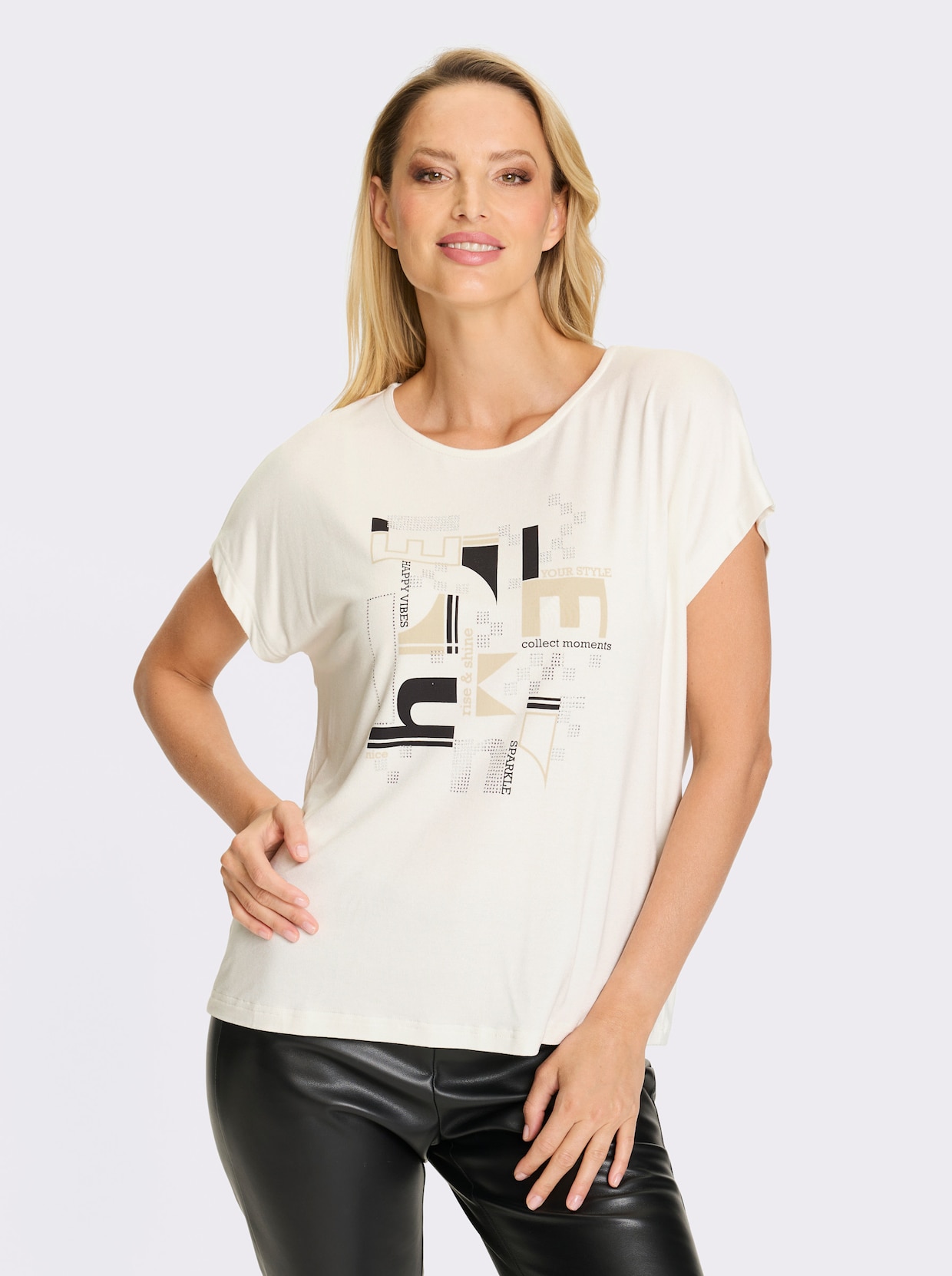 heine Kurzarmshirt - ecru