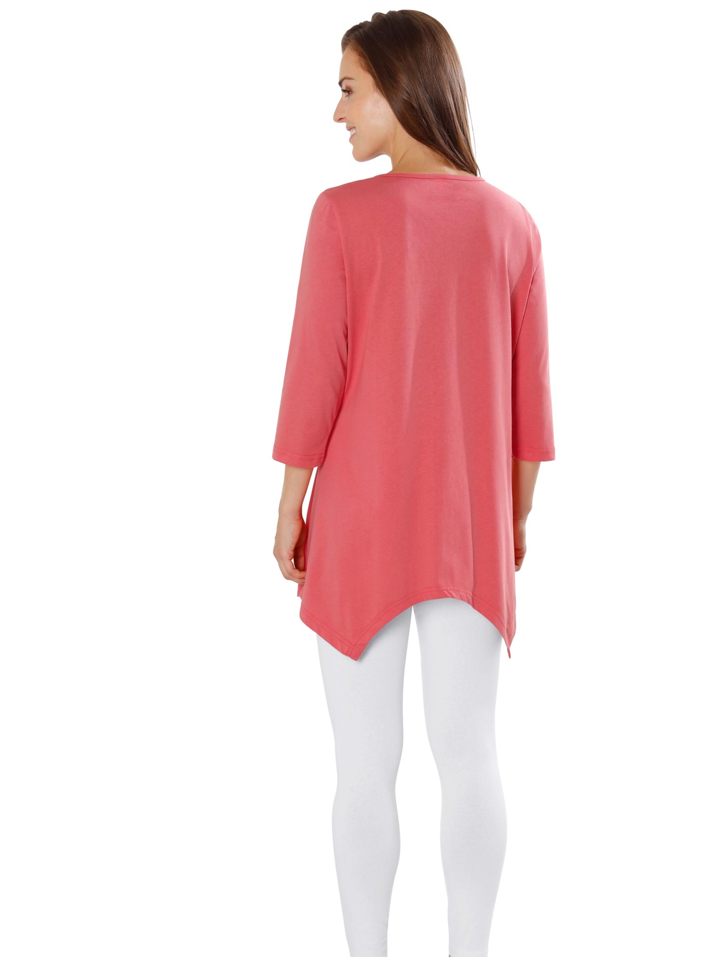 Longshirt - koralle-bedruckt