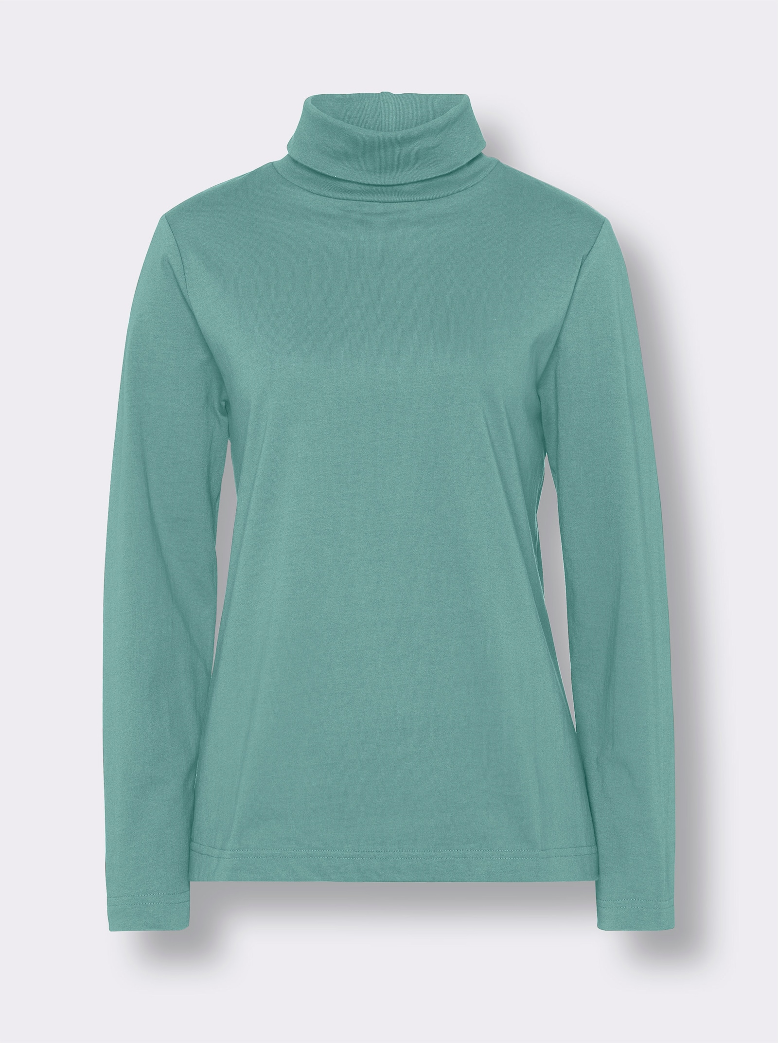Rollkragenshirt mit langen Ärmeln - salbei