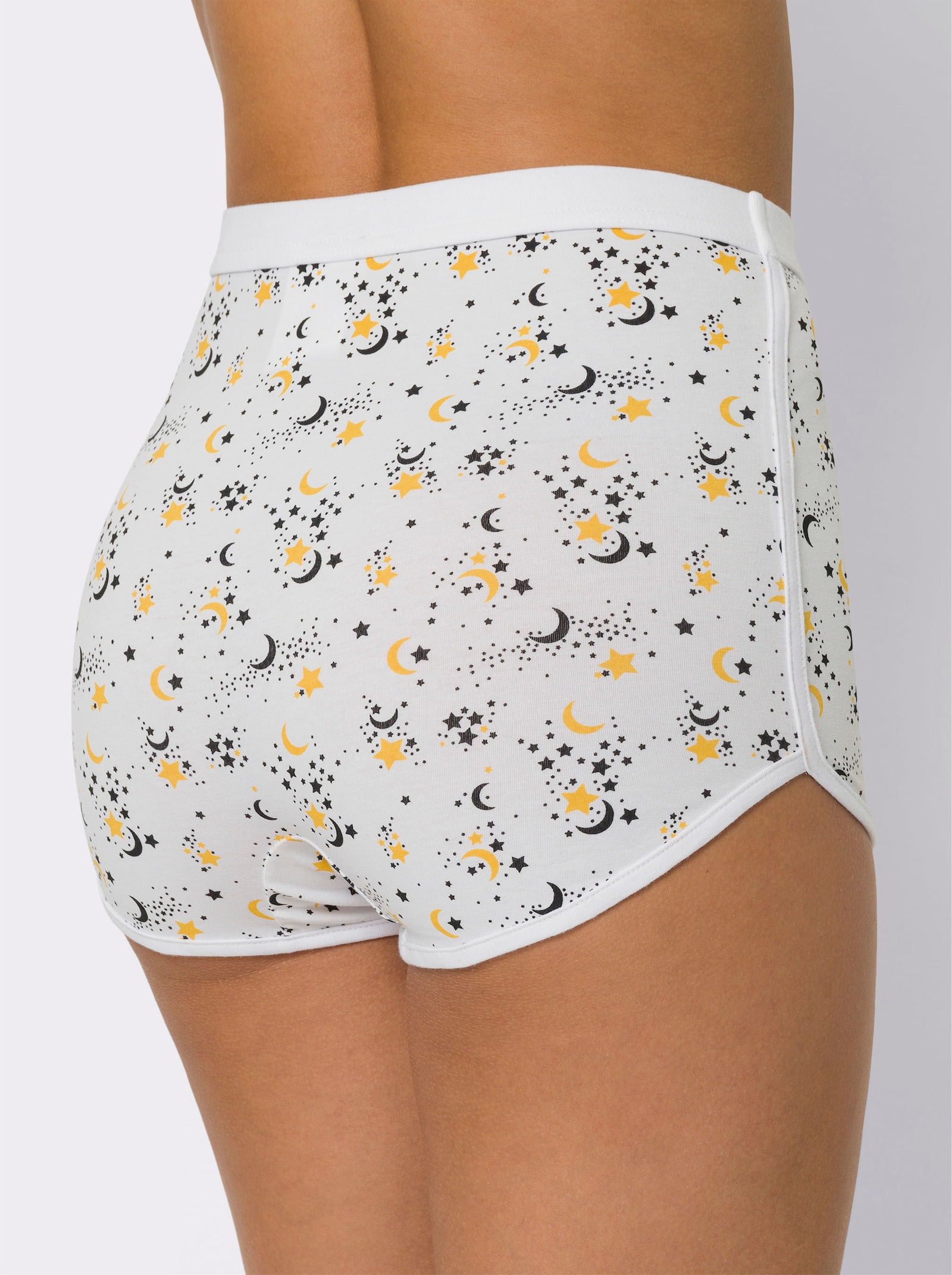 Kalhotky panty v balení po 2 kusech - bílá-potisk + černá-potisk