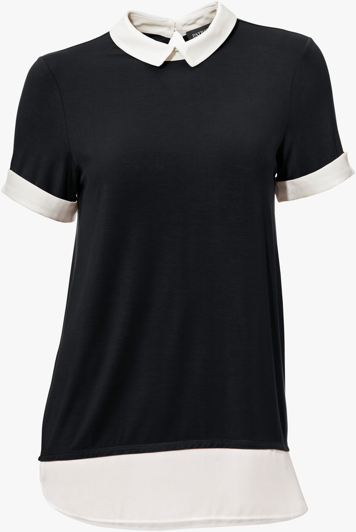 heine Rundhals-Shirt - schwarz