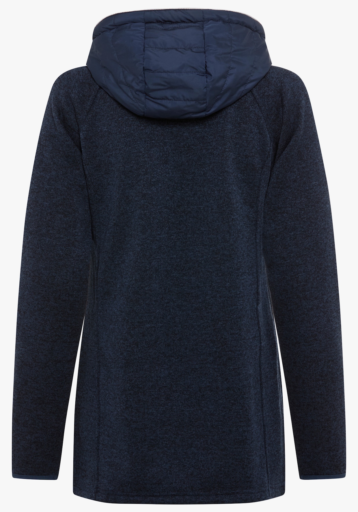 Strickfleecejacke - navy mélange