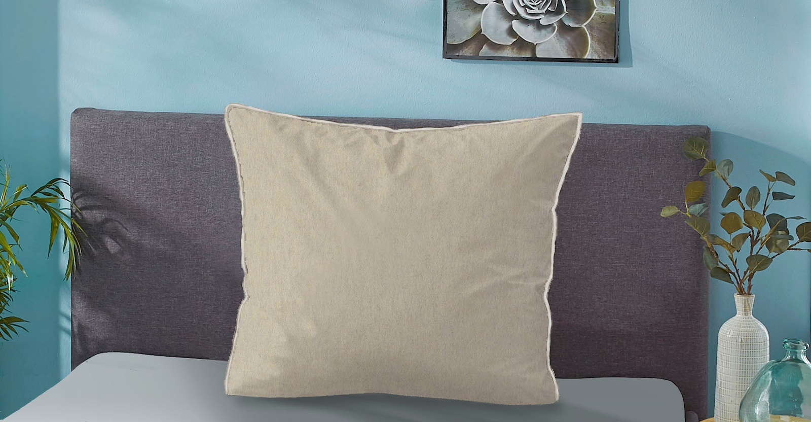 Biberna Bettwäsche - beige-grau