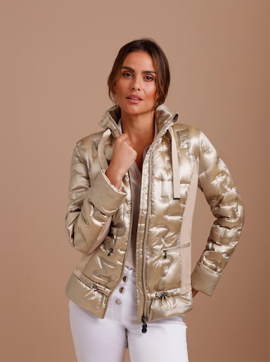 CREATION L PREMIUM Leichtdaunenjacke in Stepp-Optik - beige