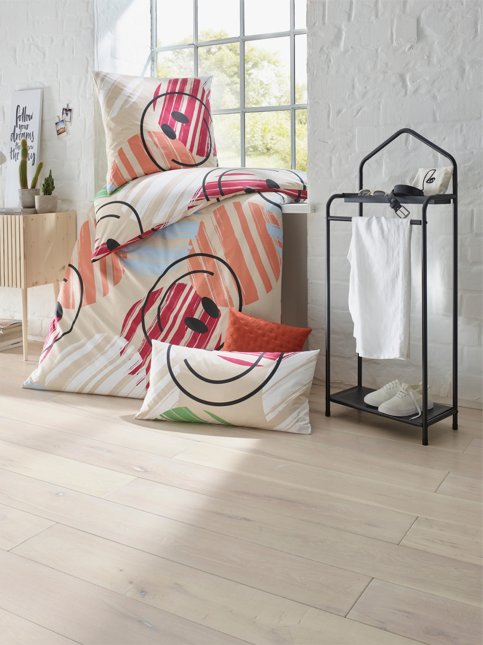 heine home Bettwäsche - sand-papaya-bedruckt