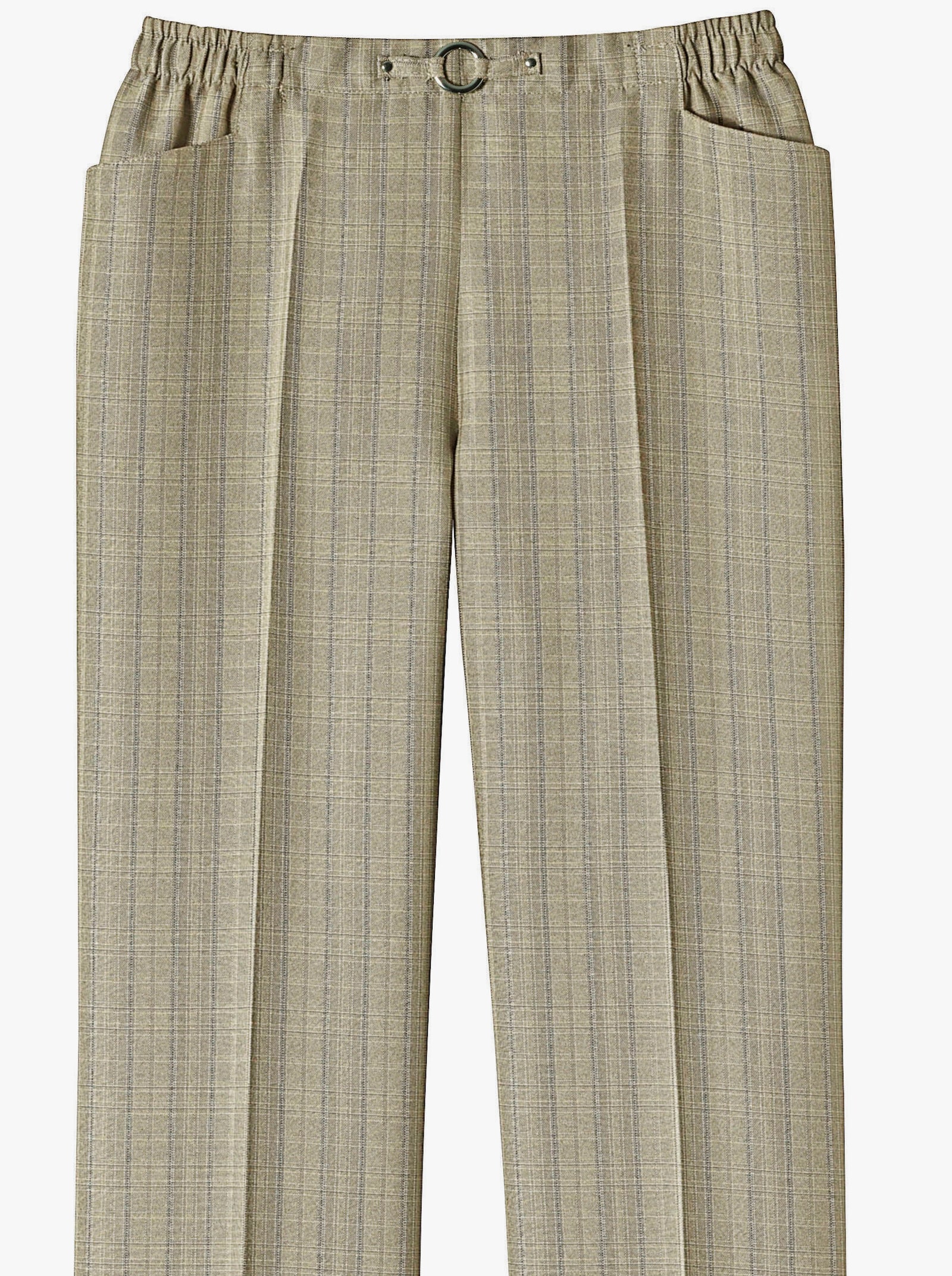 Schlupfhose im Doppelpack - camel + camel-kariert