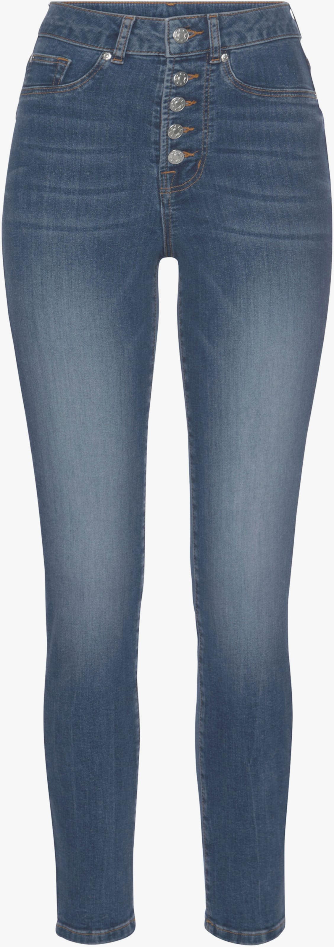 LASCANA High-waist-Jeans - blue-washed