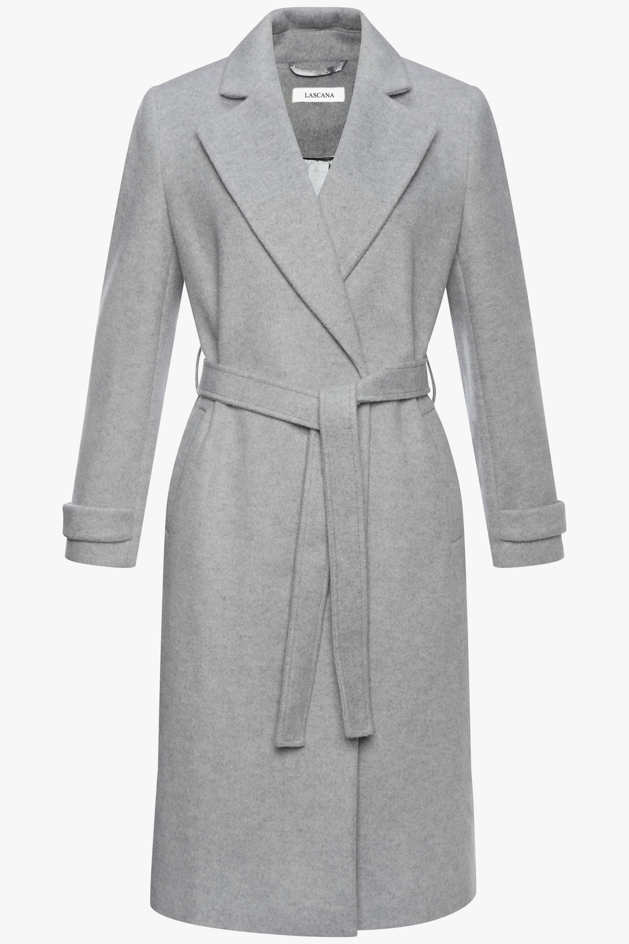 LASCANA Langmantel - grau meliert