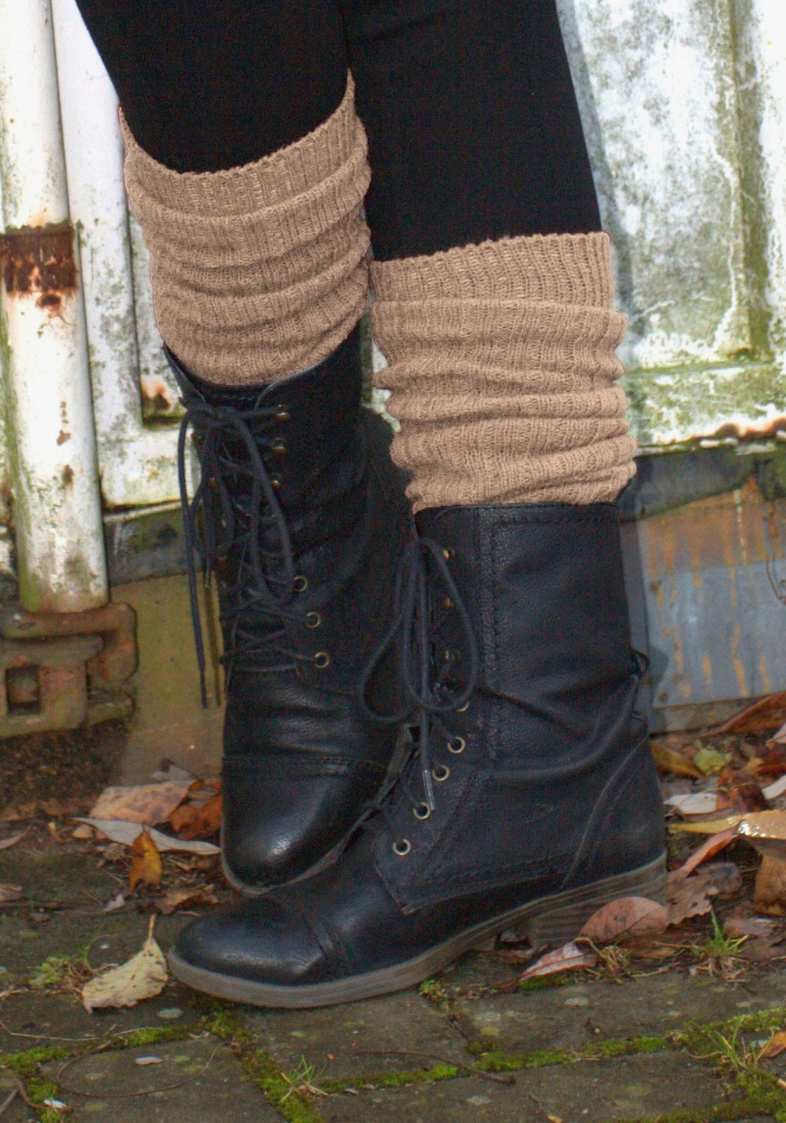 Lavana Beinstulpen - schwarz, beige