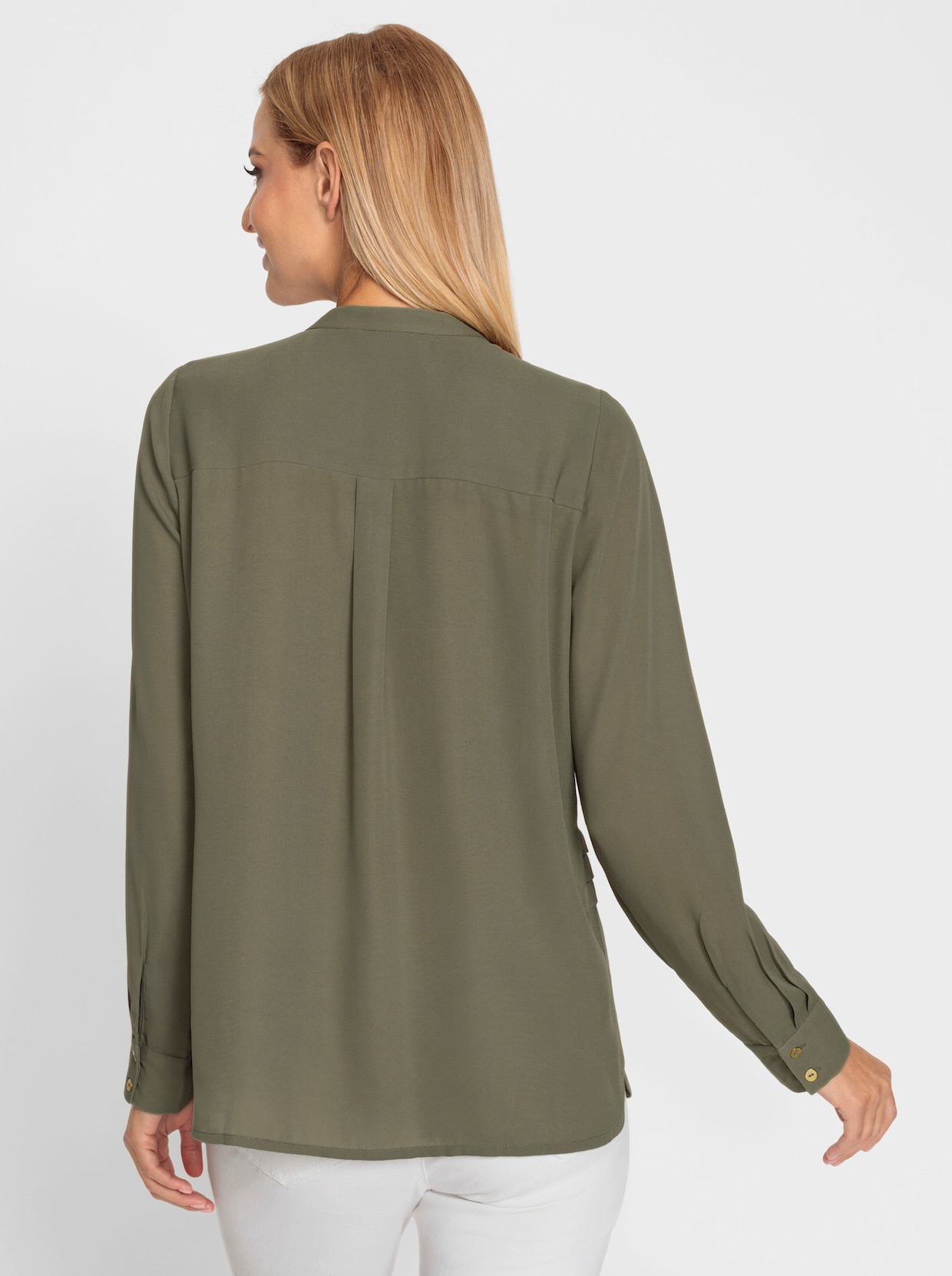 heine Blouse met lange mouwen - kaki