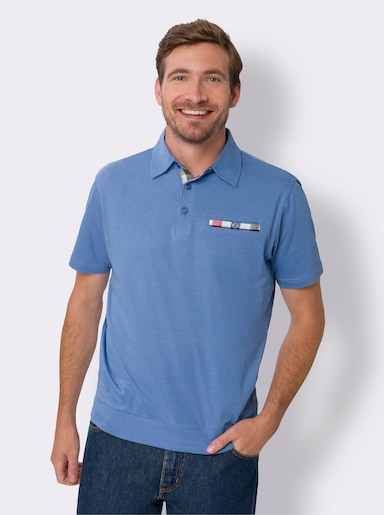 Poloshirt met korte mouwen - middenblauw