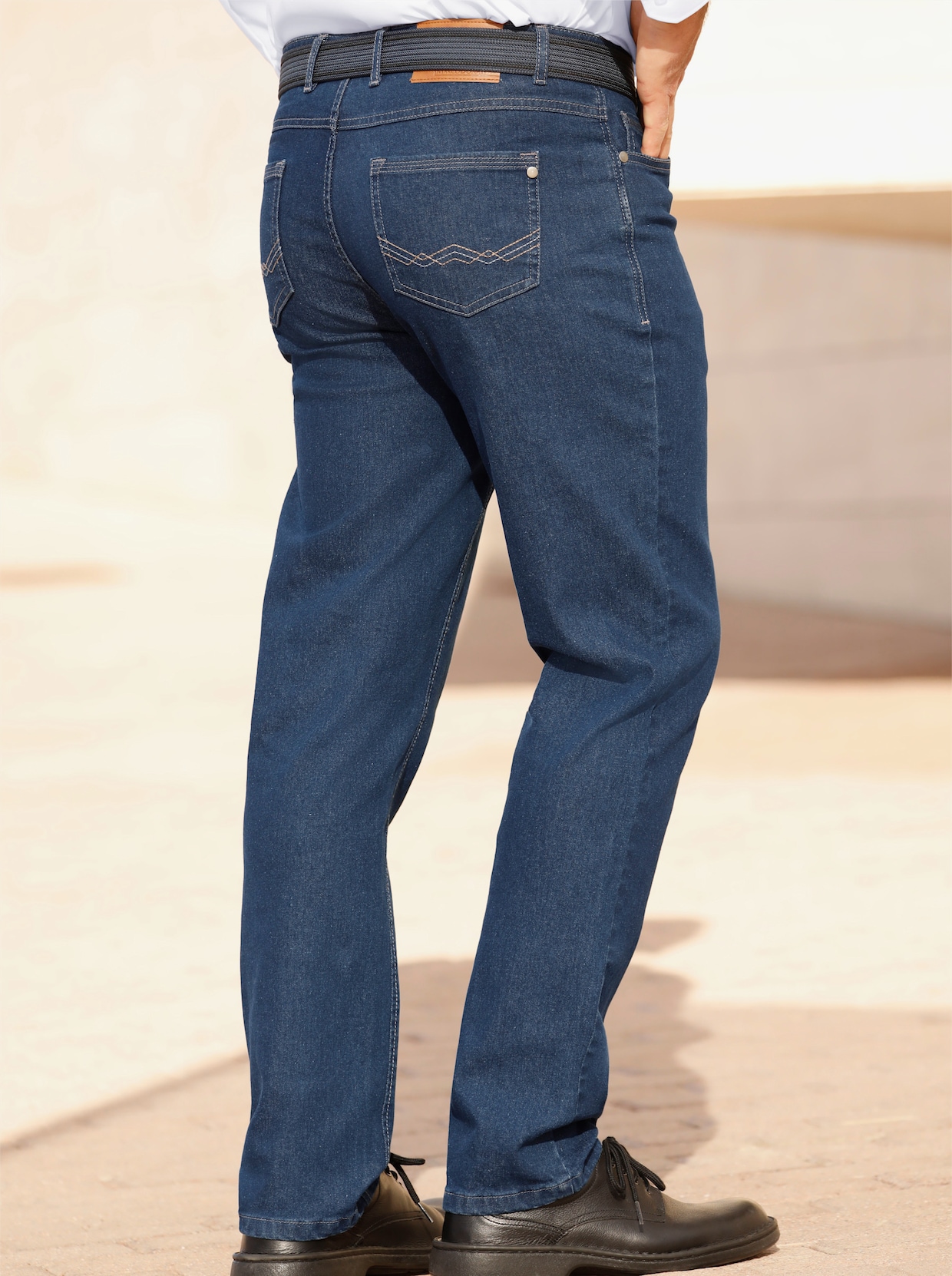 Marco Donati 5-Pocket-Jeans - blue-stone-washed