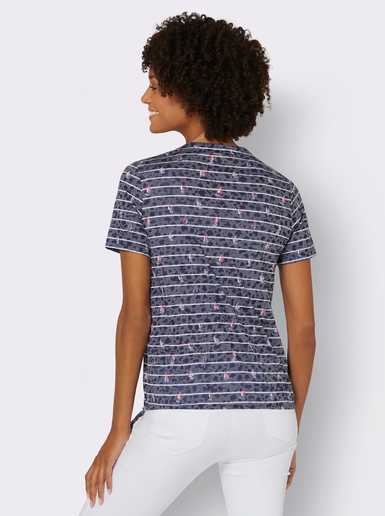 Shirt - marine-bedruckt