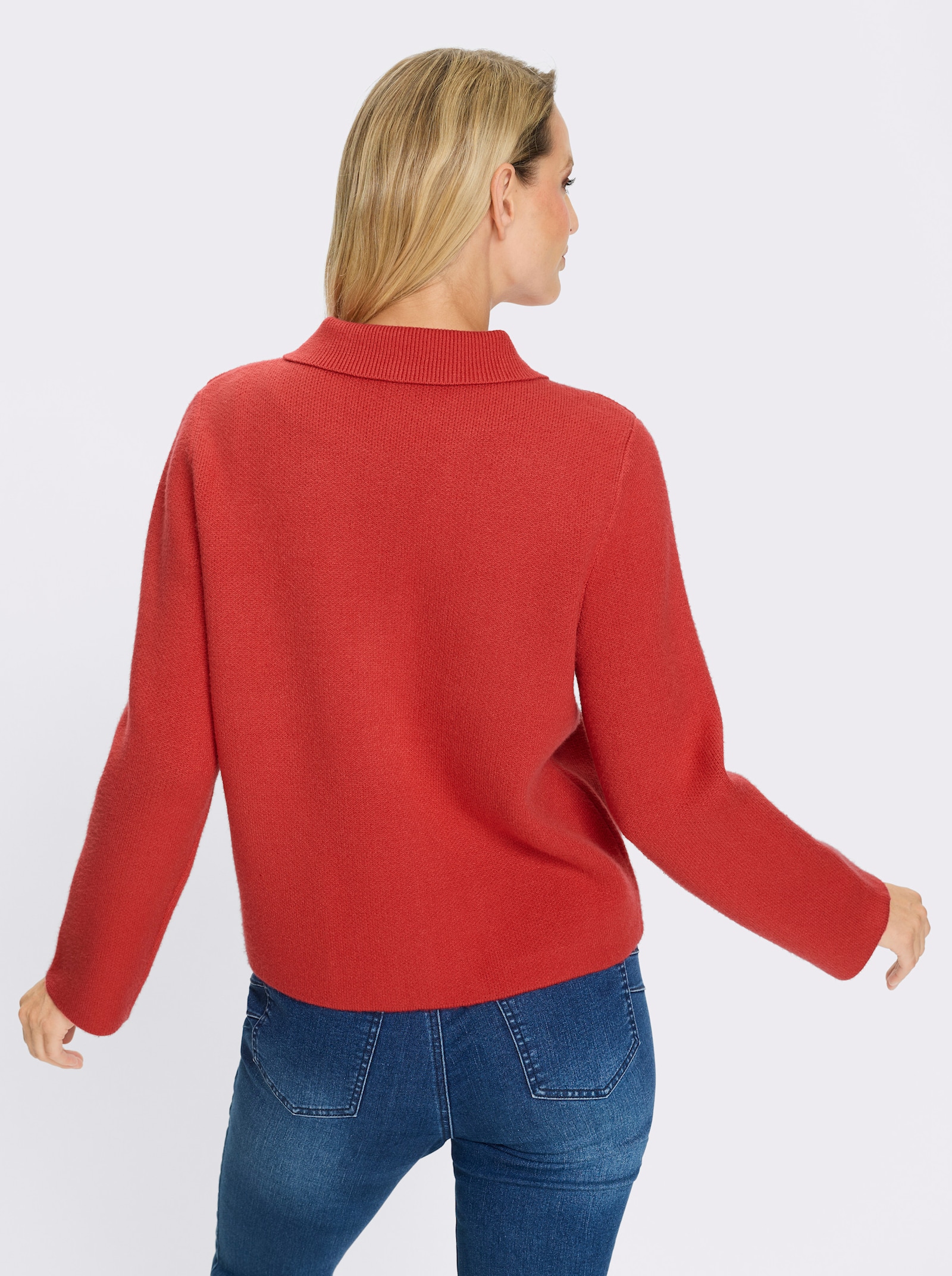 heine Cardigan mit aufgesetzten Taschen - erdbeere